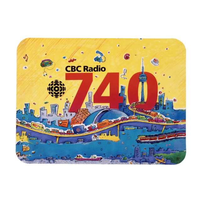 CBC Radio 740 - 1980 Promo-Grafik Magnet (Horizontal)