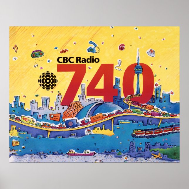 CBC Radio 740 - 1980 Promo-Grafik Poster (Vorne)