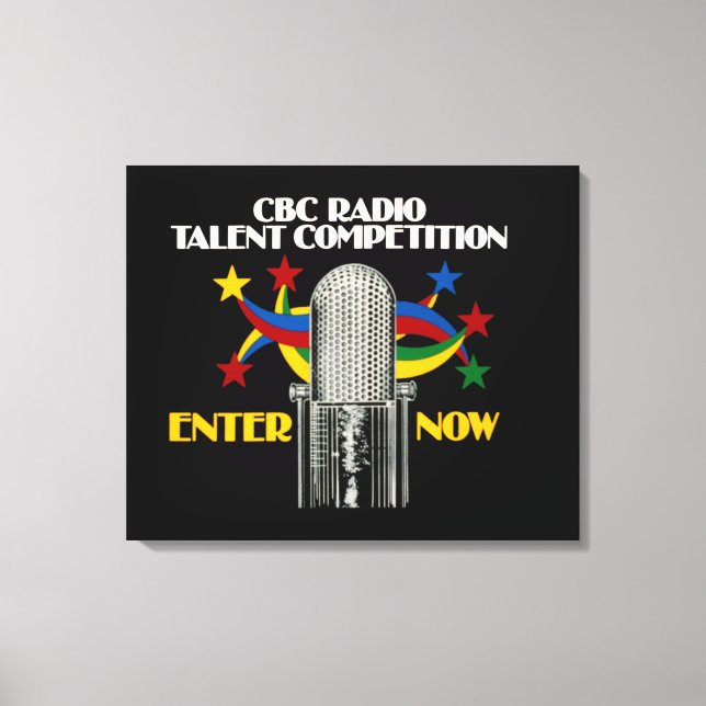 CBC Radio Talent Competition - promo Leinwanddruck (Vorderseite)