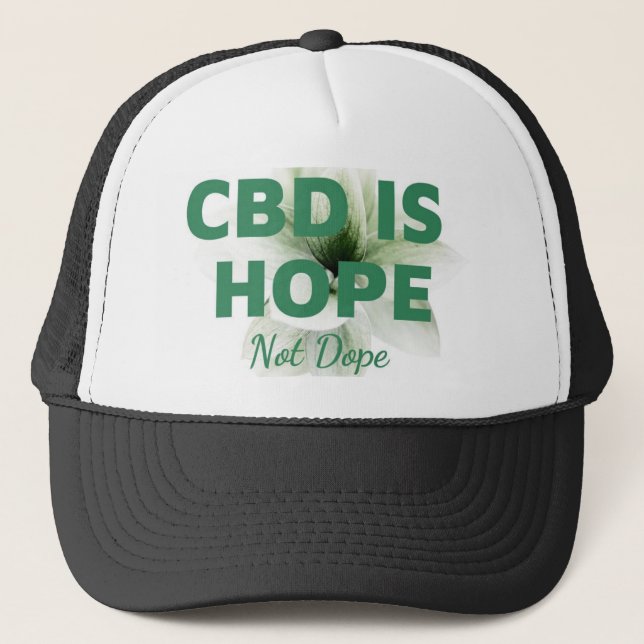 CBD ist Hoffnung Truckerkappe (Vorderseite)