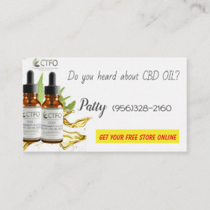 Cbd Oil-Visitenkarte Visitenkarte