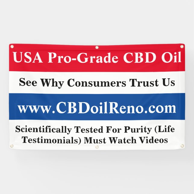 CBD-Öleinzelhändler Banner (Horizontal)
