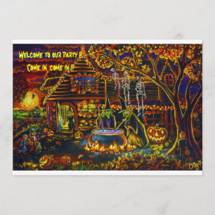 CBjork, Invitations à la fête des sorcières d'Hall