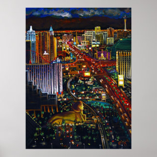 CBjork Las Vegas City Poster