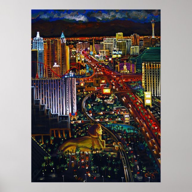 CBjork Las Vegas City Poster (Vorne)