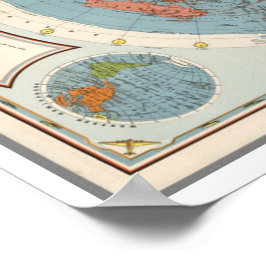 CBS American School of the Air | Karte der Welt Poster