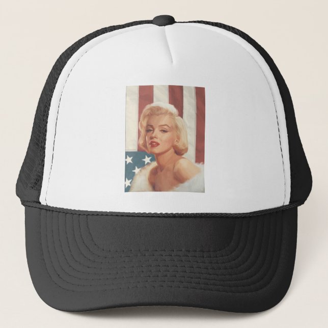 CC15 Marilyn Flagge ZAZZ Truckerkappe (Vorderseite)