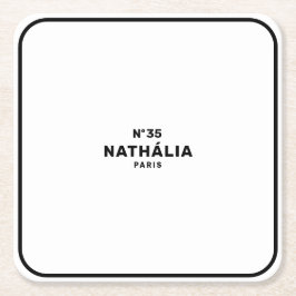 CC (Chic & Classic) Rechteckiger Pappuntersetzer