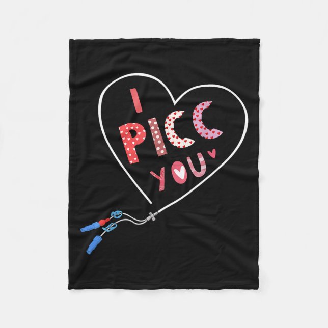 Cc Heart Valentine Vascular Access Team Cc Iv Nurs Fleecedecke (Vorderseite)