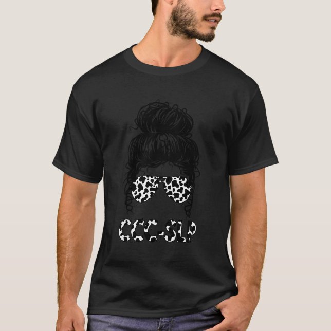 cc-slp Kuh Print for Speech Pathologist Speech T-Shirt (Vorderseite)