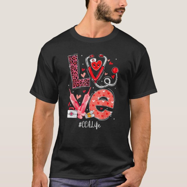 Cca Nurse Life Liebe Herz Stethoscope Rn Nurse Mam T-Shirt (Vorderseite)