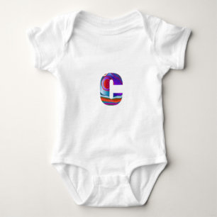 ccc bbb eee DDD aaa fff yyy ALPHABET-ALPHA-JUWELEN Baby Strampler