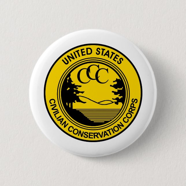 Ccc-Zivilerhaltungs-Korps Gedenk Button (Vorderseite)