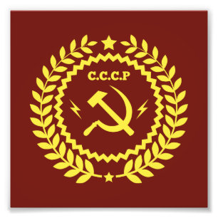 CCCP Hamer u. Sichel-Emblem-Kodak-Foto-Papier Fotodruck