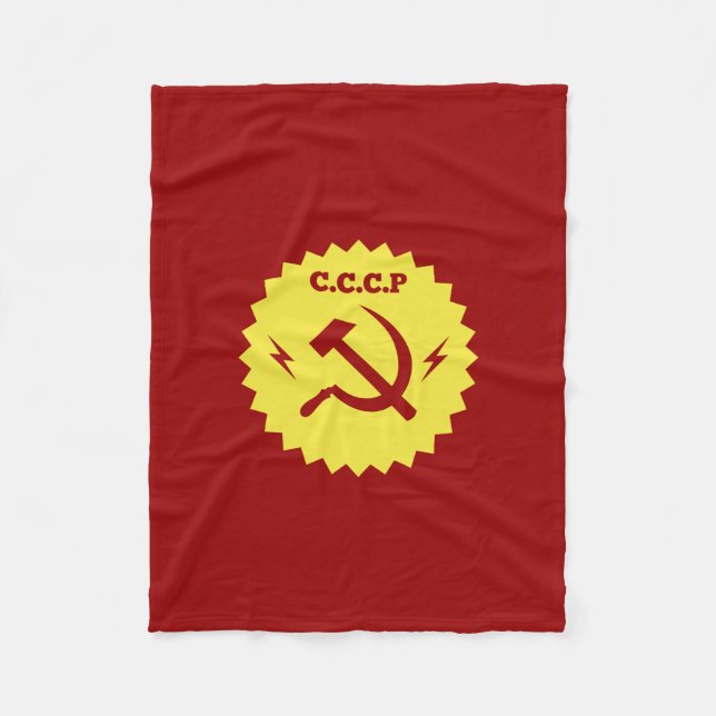 CCCP kommunistischer Abzeichen-Entwurf Fleecedecke (Vorderseite)