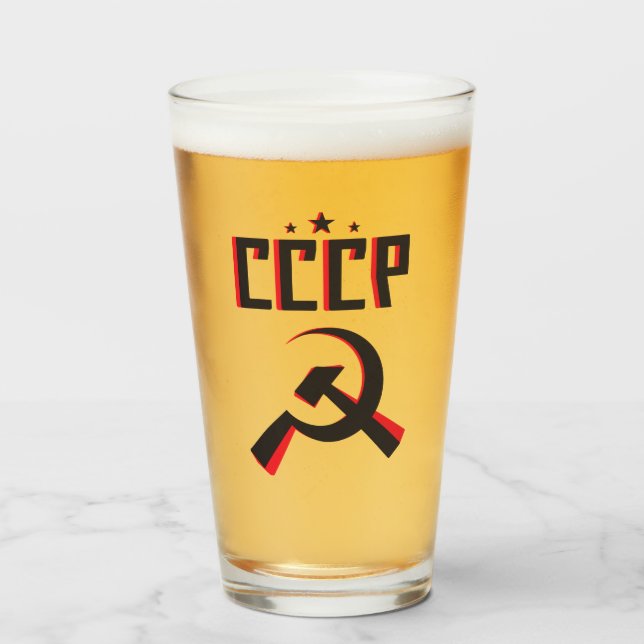 CCCP Pint-ski Glas (Vorne (Gefüllt))