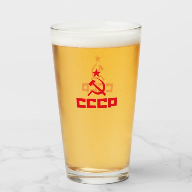 CCCP Pint-ski Glas (Vorne (Gefüllt))