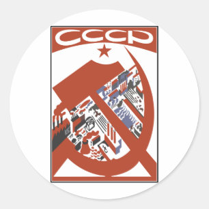 CCCP RUNDER AUFKLEBER