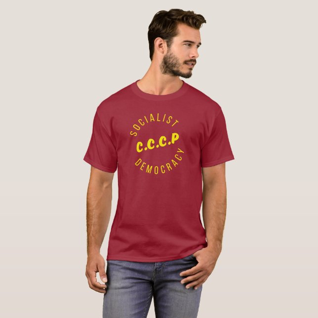 CCCP Sozialisten-Demokratie T-Shirt (Vorne ganz)