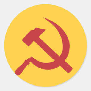 cccp UDSSR-Hammer und Sichel Runder Aufkleber