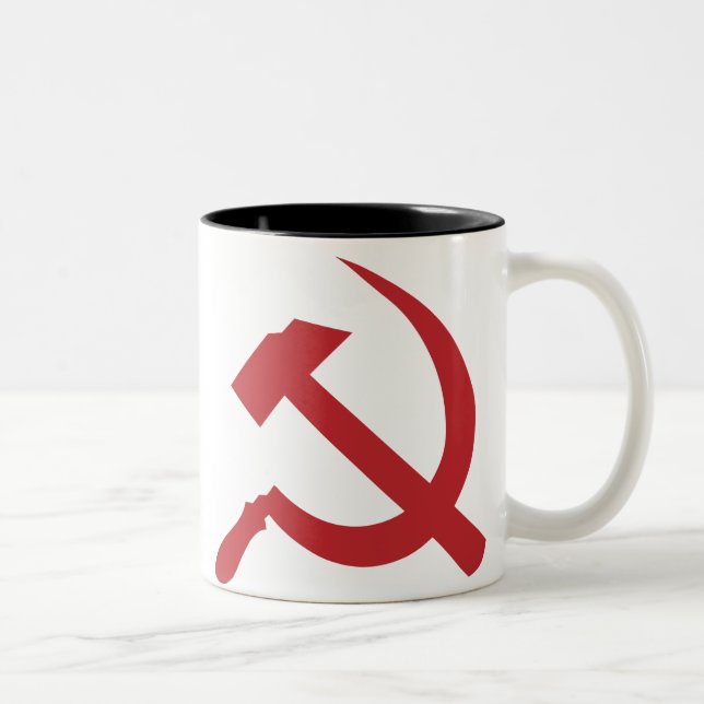 cccp UDSSR-Hammer und Sichel Zweifarbige Tasse (Rechts)