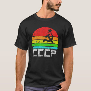CCCP USR Retro Vintag Hammer und Sichelstern T S T-Shirt