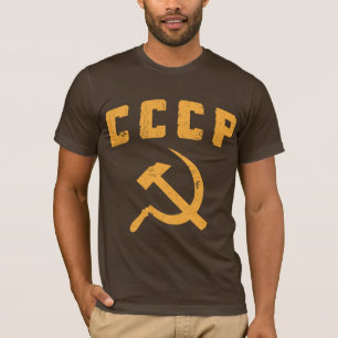 cccp Vintager Russe-UDSSRhammer und -sichel T-Shirt