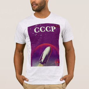 CCCP Weltraumbahnposter T-Shirt