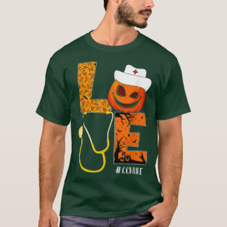CCN Nurse Liebe Nurse Life Halloween Pumpkin Costu T-Shirt
