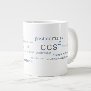 CCSF Blue Hashtag 20-oz. Tasse