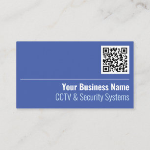 CCTV & Security Systems QR Code Business Card Visitenkarte