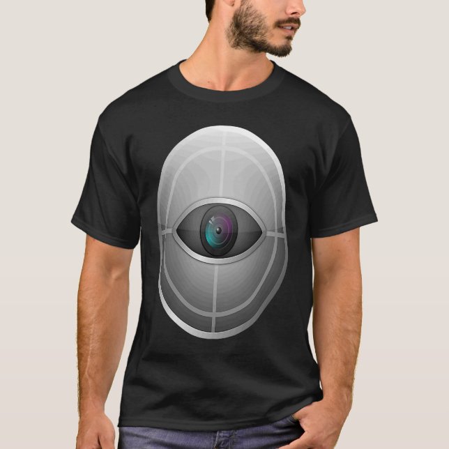 CCTV-Überwachungssicherheitskamera geschlossener S T-Shirt (Vorderseite)