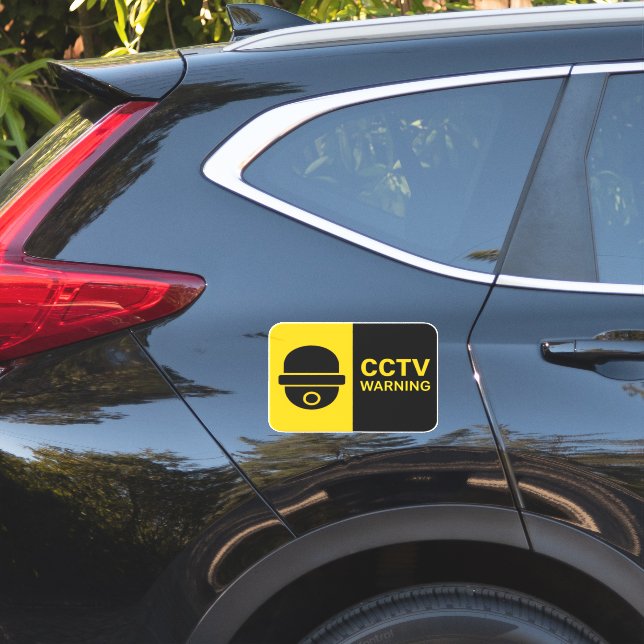 CCTV-Warnschild - Icon einer Dome-Kamera Aufkleber (Auto Seite)