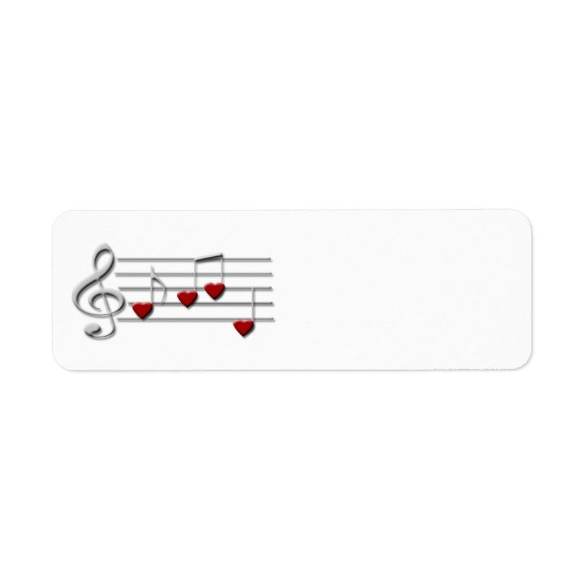 CD clef musique étiquette personnalisé (Devant)