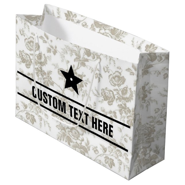 CD Designer inspiriert Geschenktasche Große Geschenktüte (Vorderseite Schrägansicht)
