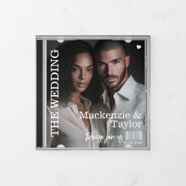 CD-Foto-Cover-Hochzeitseinladung Dreifach Gefaltete Urlaubskarte