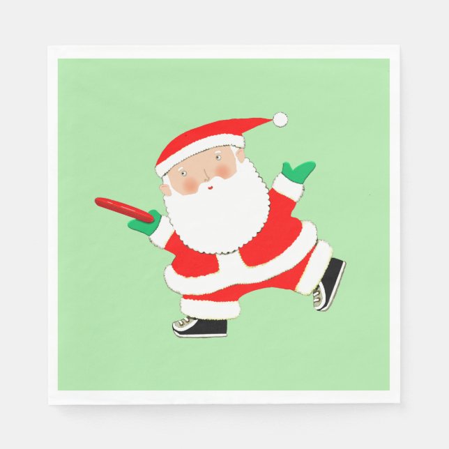 CD Golf Weihnachtsfeier Serviette (Vorderseite)