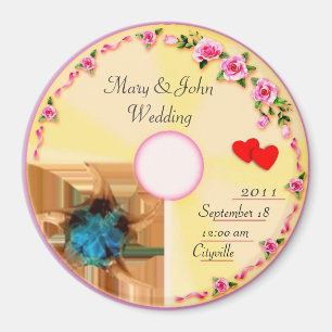 CD-Label-Wedding-Keepake Magnet