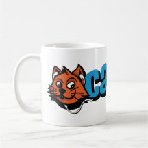 CD Tasse blaue Katze des Logos