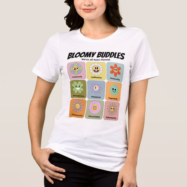 CDbloomybuddles Tri-Blend Shirt (Vorderseite)