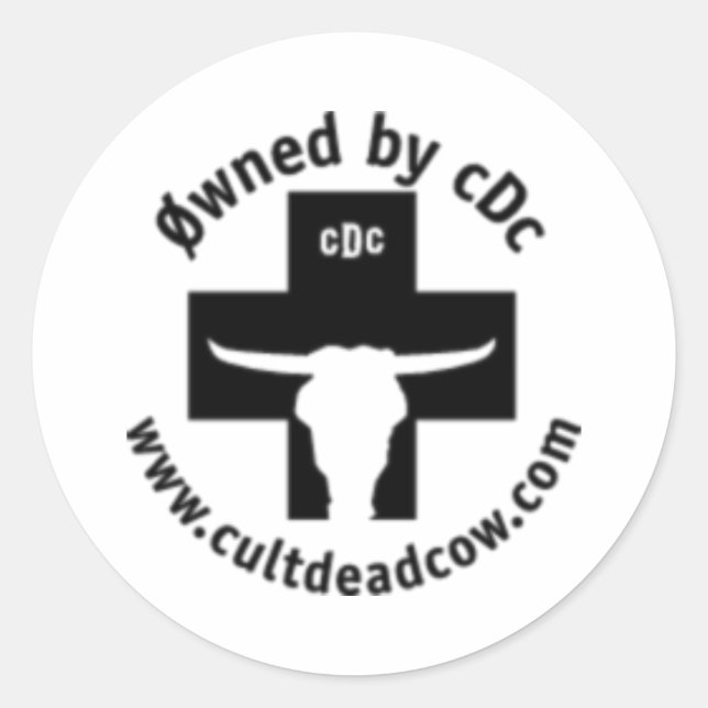 cDc-Aufkleber Runder Aufkleber (Vorderseite)