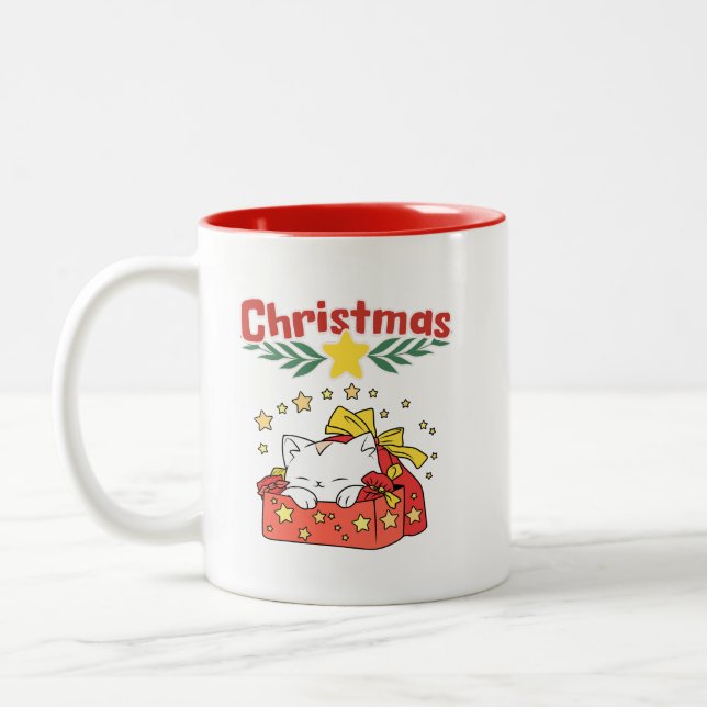 CDchristmasred Zweifarbige Tasse (Links)