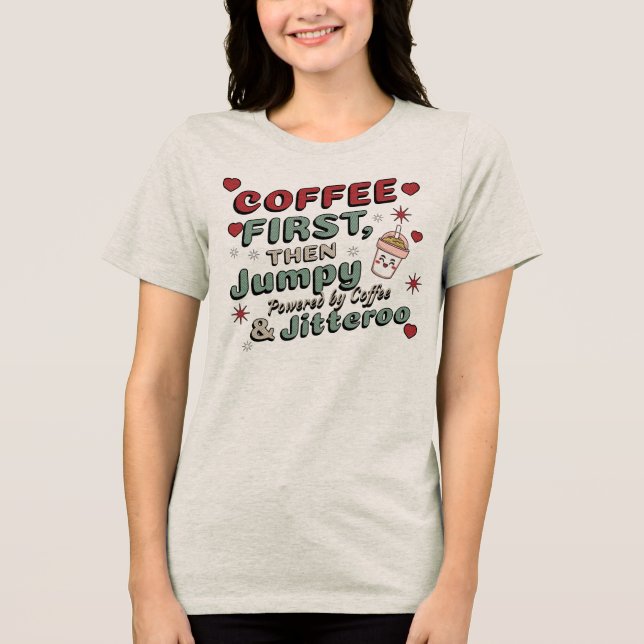 CDcoffeefirst Tri-Blend Shirt (Vorderseite)