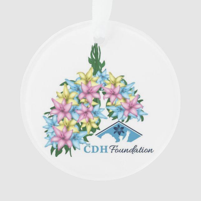 CDH Awareness Acrylic Ornament (Vorderseite)