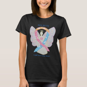 CDH Awareness Cherub Angel Ribbon Art T - Shirt
