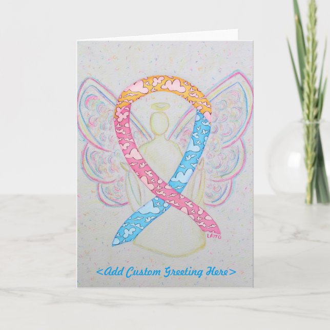 CDH Awareness Ribbon Angel Grußkarte Karte (Vorderseite)