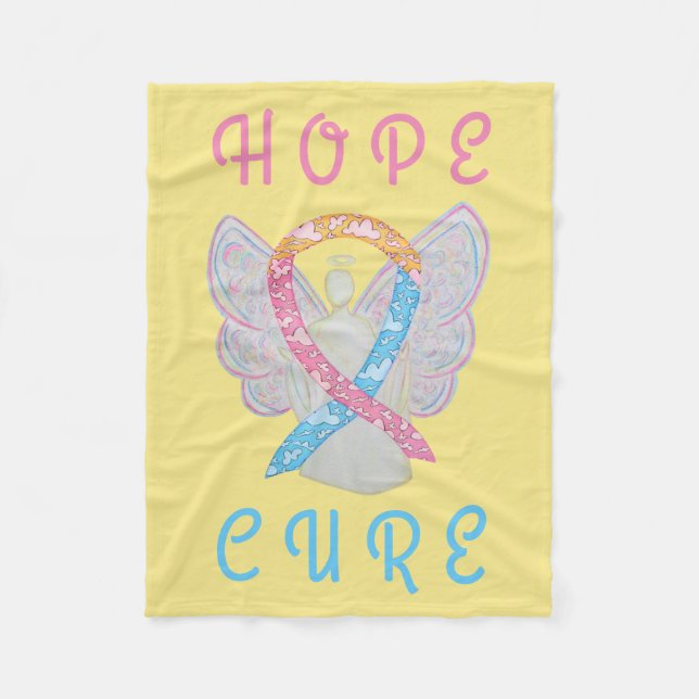 CDH Awareness Ribbon Angel Soft Fleece Blankes (Vorderseite)