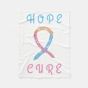 CDH Awareness Ribbon Custom Soft Fleece Blanken
