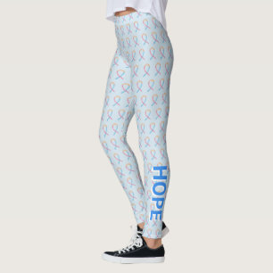 CDH Awareness Ribbon Hope Cure Custom Art Leggings