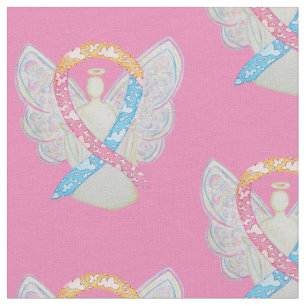 CDH Clouds Awareness Ribbon Angel Fabric Material Stoff